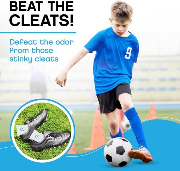 NonScents Shoe Deodorizer 1-Pack (2 Count) - Odor Eliminator, Air Freshener, Smell Absorber, Scent Remover for Shoes, Gym Bags, Soccer Cleats, Closets, Pet Area, Reusable - Shoe Deodorant - Image 6