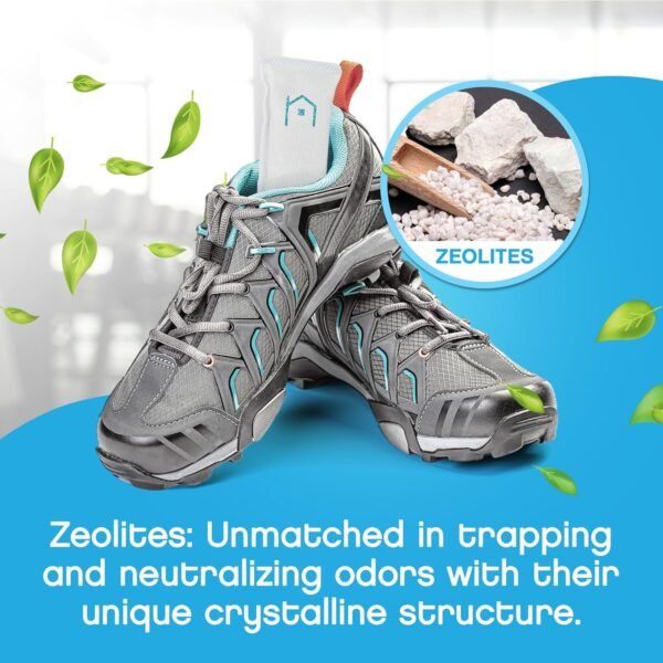 NonScents Shoe Deodorizer 1-Pack (2 Count) - Odor Eliminator, Air Freshener, Smell Absorber, Scent Remover for Shoes, Gym Bags, Soccer Cleats, Closets, Pet Area, Reusable - Shoe Deodorant - Image 4
