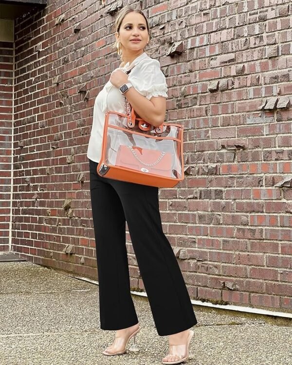 G4Free Wide Leg Pants for Women Loose Yoga Pants with Pockets Petite/Regular/Tall Stretch Casual Lounge Pants - Image 3